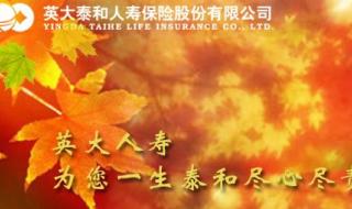 英大泰和人寿保险股份有限公司